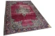 vintage vloerkleed met rood met blauw  286cm x 190cm  