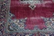 vintage vloerkleed met rood met blauw  286cm x 190cm  