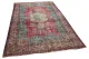 Vintage vloerkleed groen met rood 24096 298cm x 191cm