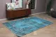 Vintage vloerkleed blauw 27996 261cm x 170cm