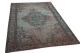 Vintage vloerkleed groen 28590 242cm x 158cm