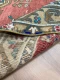 Vintage vloerkleed rood nr:33747 241cm x 141cm