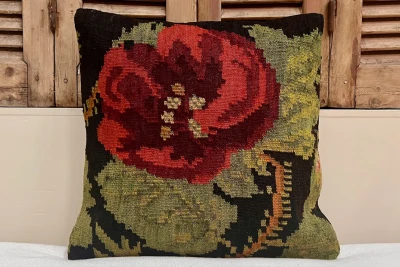 rozenkelim kussen nr.18119 50cm x 50cm incl binnenkussen 