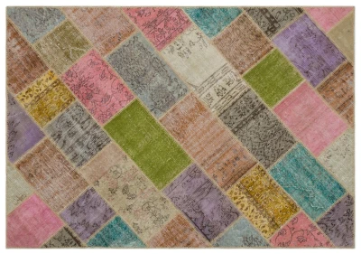 patchwork vloerkleed diverse kleuren nr.21672 233cm x 160cm 