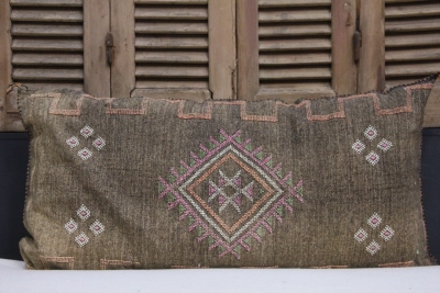 Kussen uit Marokko bruin 100cm x 50cm incl vulling nr.66011