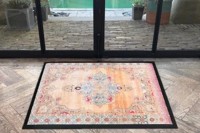 SALE Deurmat 6633 90 x 60cm (wit randje)