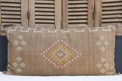 Sabra Kussen uit Marokko bruin 100cm x 50cm incl vulling nr. 91219