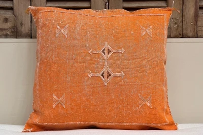 Sabra Kussen uit Marokko oranje 45cm x 45cm incl vulling nr.95106