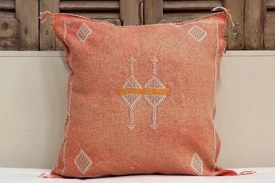 Sabra Kussen uit Marokko oranje 45cm x 45cm incl vulling nr.95108