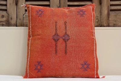 Sabra Kussen uit Marokko oranje 45cm x 45cm incl vulling nr.95135