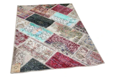 patchwork vloerkleed diverse kleuren nr.35797 181cm x 122cm