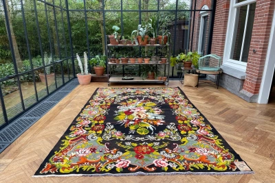 Rozenkelim authentiek, handgeweven in Moldavië 25393 333cm x 202cm 