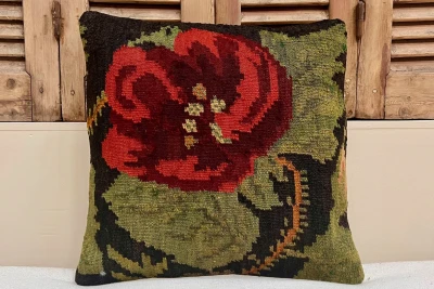 rozenkelim kussen nr.18123 50cm x 50cm incl binnenkussen 