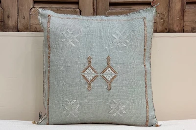 Sabra Kussen uit Marokko groen 45cm x 45cm incl vulling nr.94040
