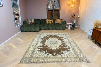 Vintage vloerkleed 12168 296cm x 203cm  