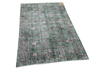 Vintage vloerkleed groen 12915 201cm x 110cm