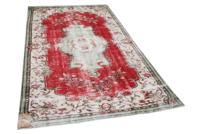 SALE Vintage vloerkleed rood 18778 266cm x 156cm